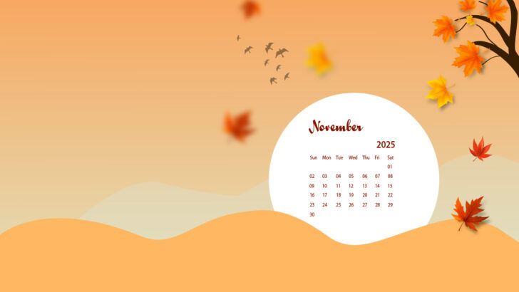 November Calendar 2025 Desktop