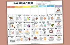 November 2025 Fun Days Calendar – Rock Your Homeschool with regard to National Days Calendar November 2025