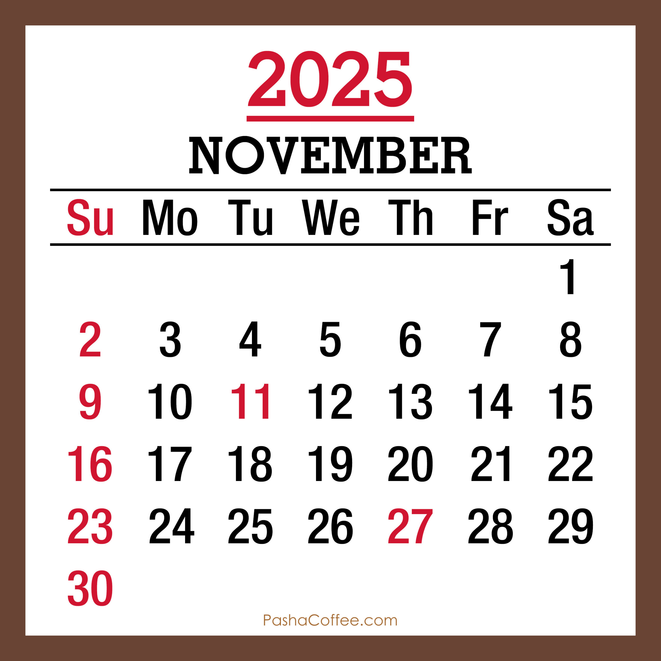 November 2025 Monthly Calendar With Holidays, Printable Free with regard to November 3 Calendar 2025