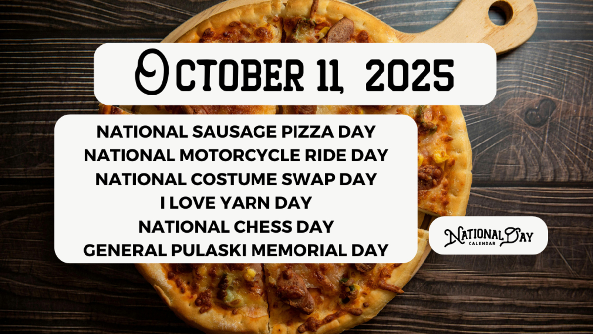 October 11, 2025 | National Sausage Pizza Day | National with regard to National Days For October And November 2025
