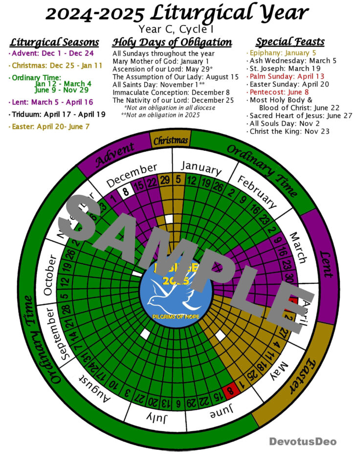 Liturgical Calendar November 2025