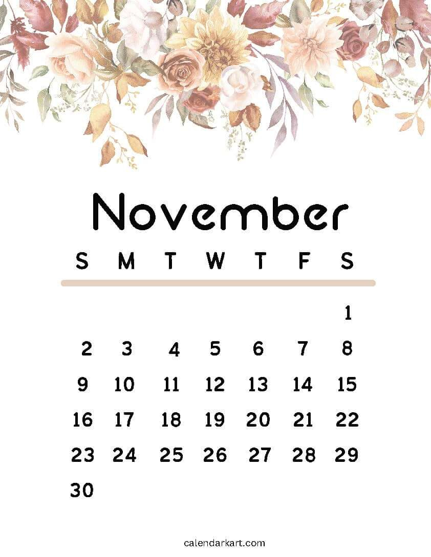 Printable November 2025 Calendars | Free Pdf - Calendarkart intended for November 17 2025 Calendar