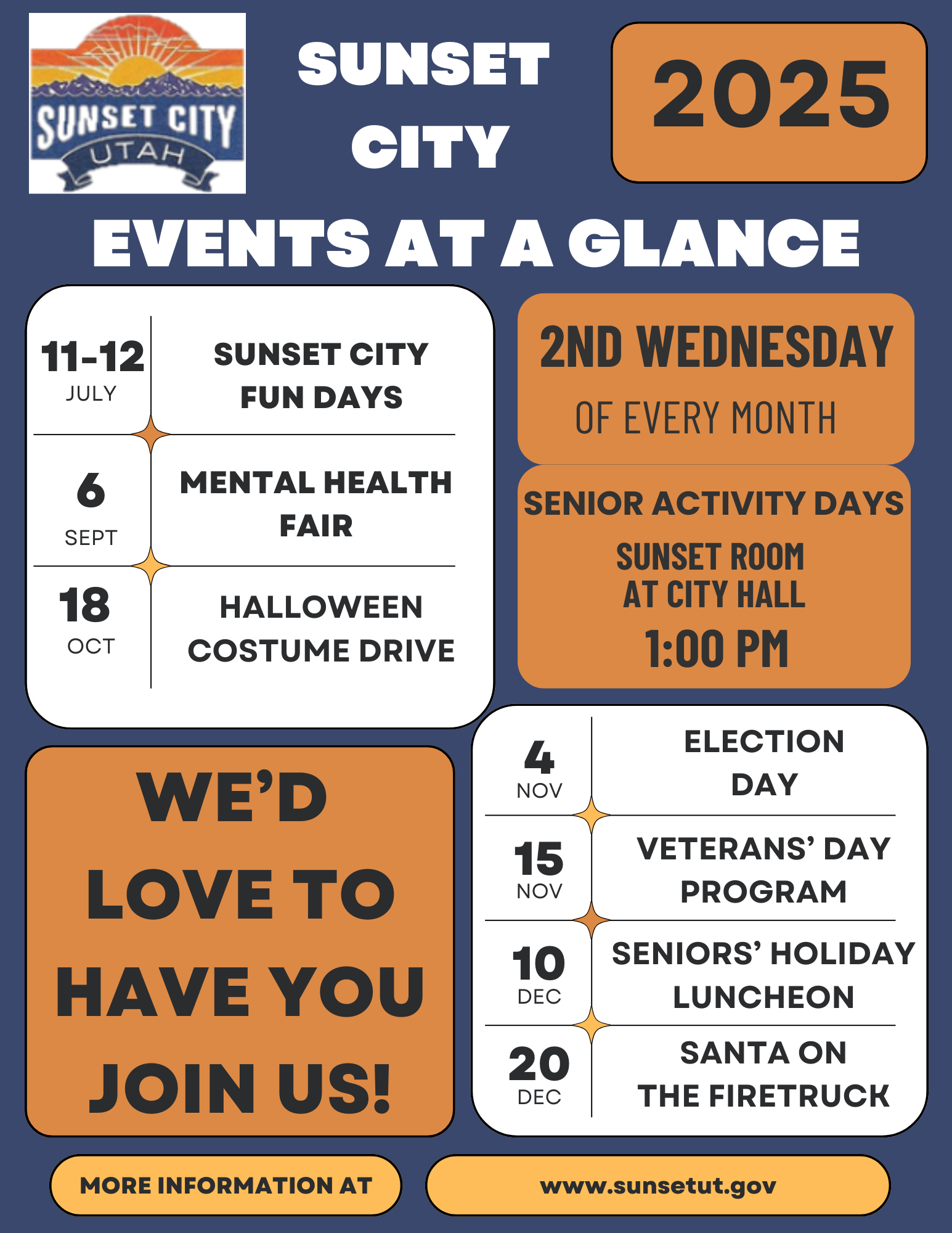 Sunset City – Proud To Be Sunset inside Utah Events Calendar 2025 November