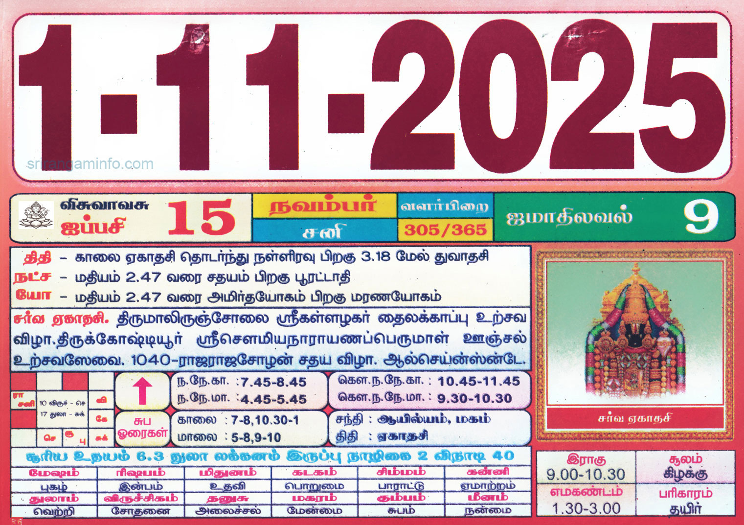 Tamil Monthly Calendar 2023, Tamil Calendar 2023 To 2009 in Tamil Calendar 2025 November