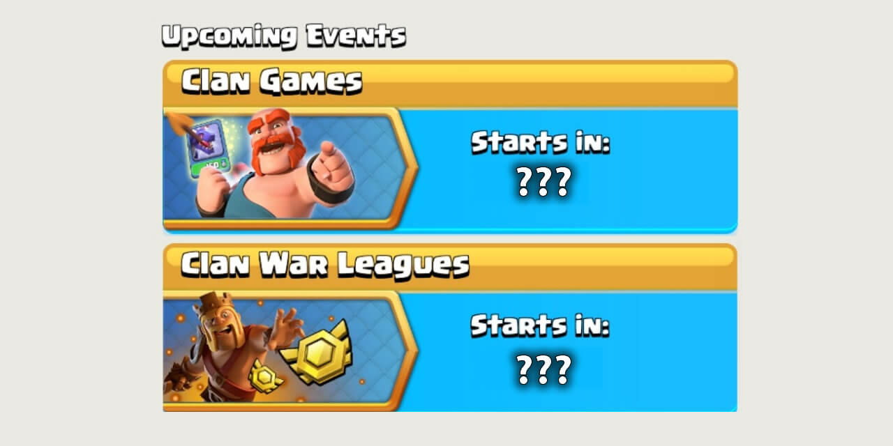 When Are The Next In-Game Events? - Clash Ninja with regard to Clash Of Clans November 2025 Calendar
