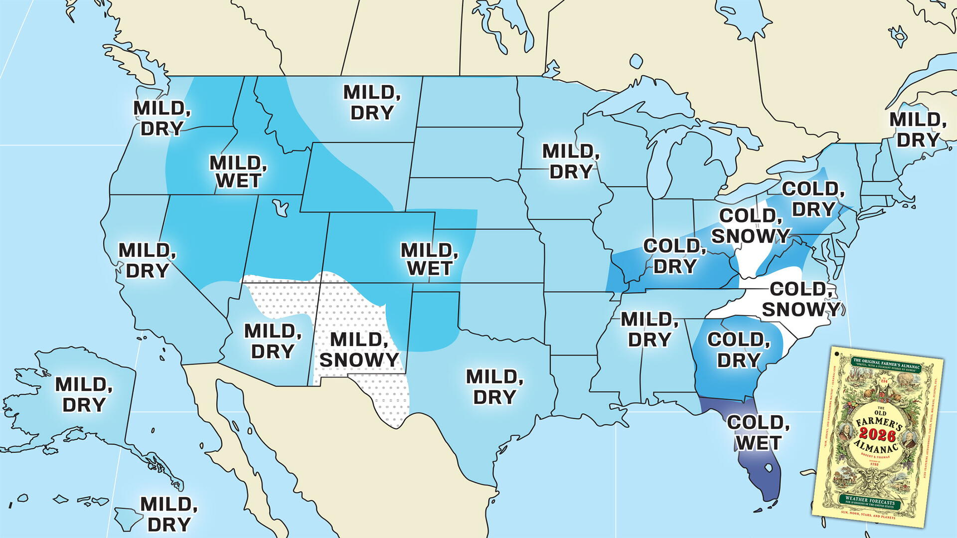 Winter Weather Forecast 2025–2026 For The U.s. | The Old Farmer'S in Weather Calendar For November 2025