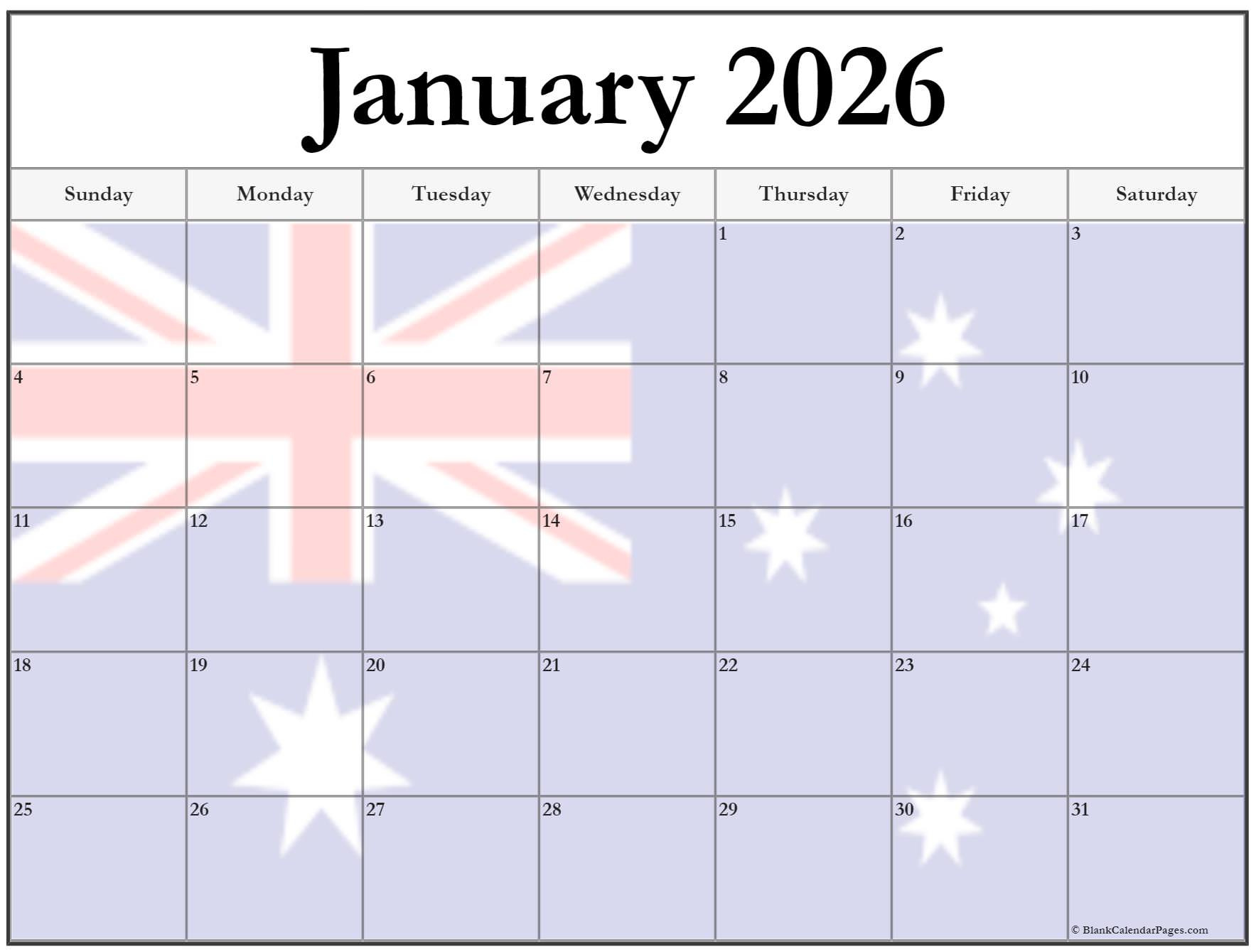 12 Month 2026 Wall Calendar 12 Month 2025 Calendar 18 Month Wall intended for Calendar For January 2026 Australia