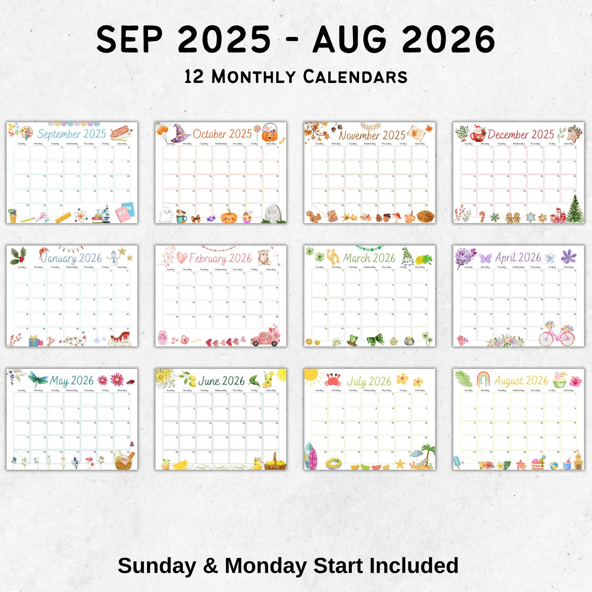 2025–2026 School Year Calendar Printable Fillable Pdf | September with regard to September 2025 August 2026 Calendar Printable
