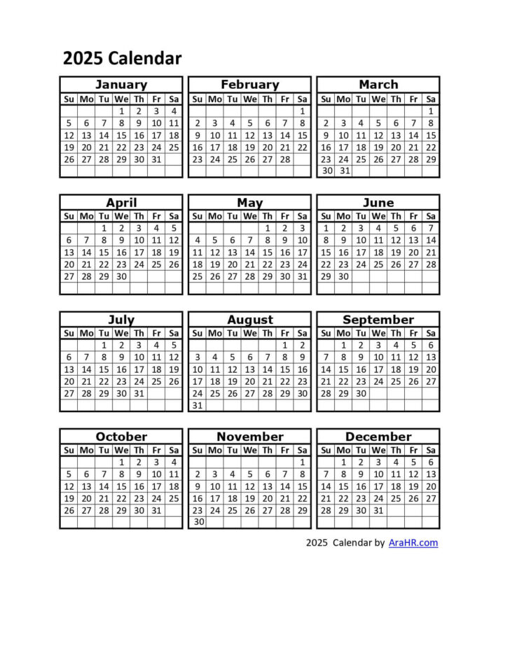 Free Printable Employee Attendance Calendar