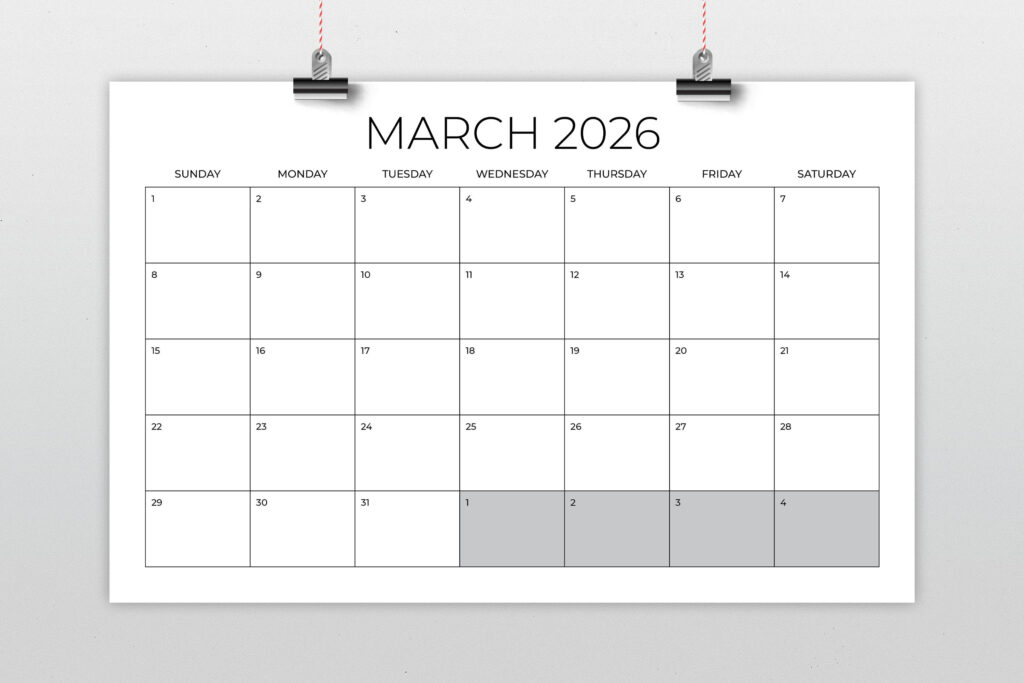 2026 Calendar Printable 11x17 | Calendar 2025