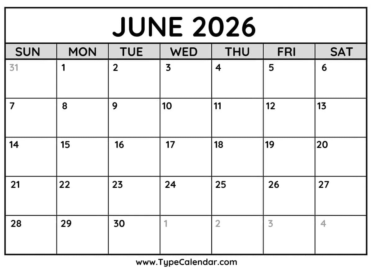 2026 Calendar - Free Printable Calendar With Holidays inside 2026 Printable Keyboard Calendar