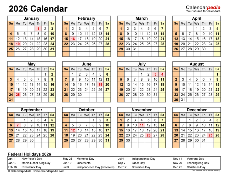 2026 Attendance Calendar Printable 2026 Attendance Calendar Printable