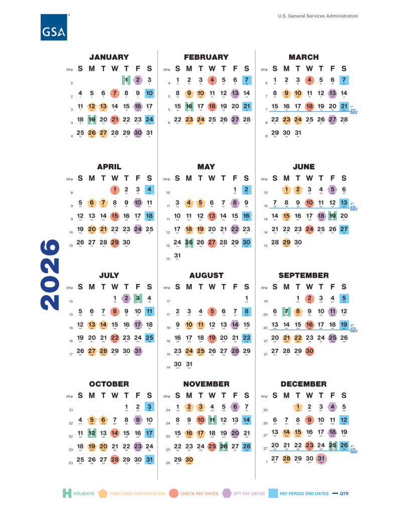 2026 Federal Employee Holidays And Pay Period Calendar - Planwell intended for Employee Vacation Calendar 2026