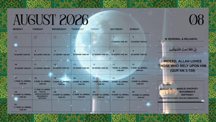 Islamic Calendar 2026 Muis Islamic Calendar 2026 Muis