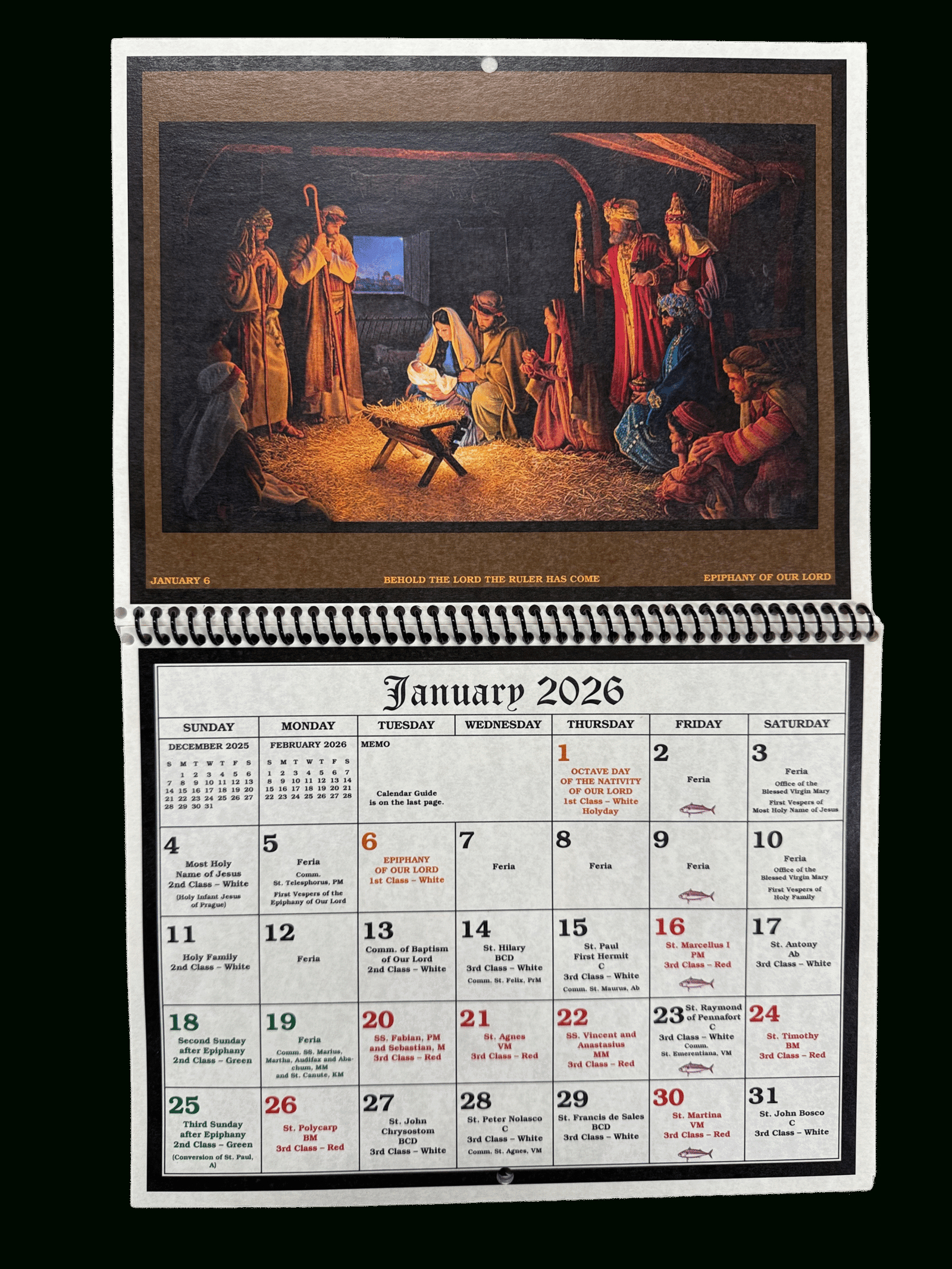 2026 Liturgical Calendar - The Seraphim Company, Inc. intended for Traditional Catholic Calendar 2026