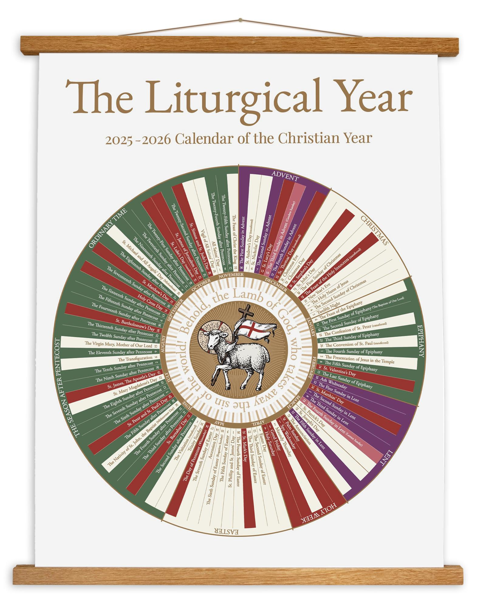 2026 Liturgical Year Wall Calendar | Christian Church Seasons regarding Liturgical Calendar 2026 Episcopal