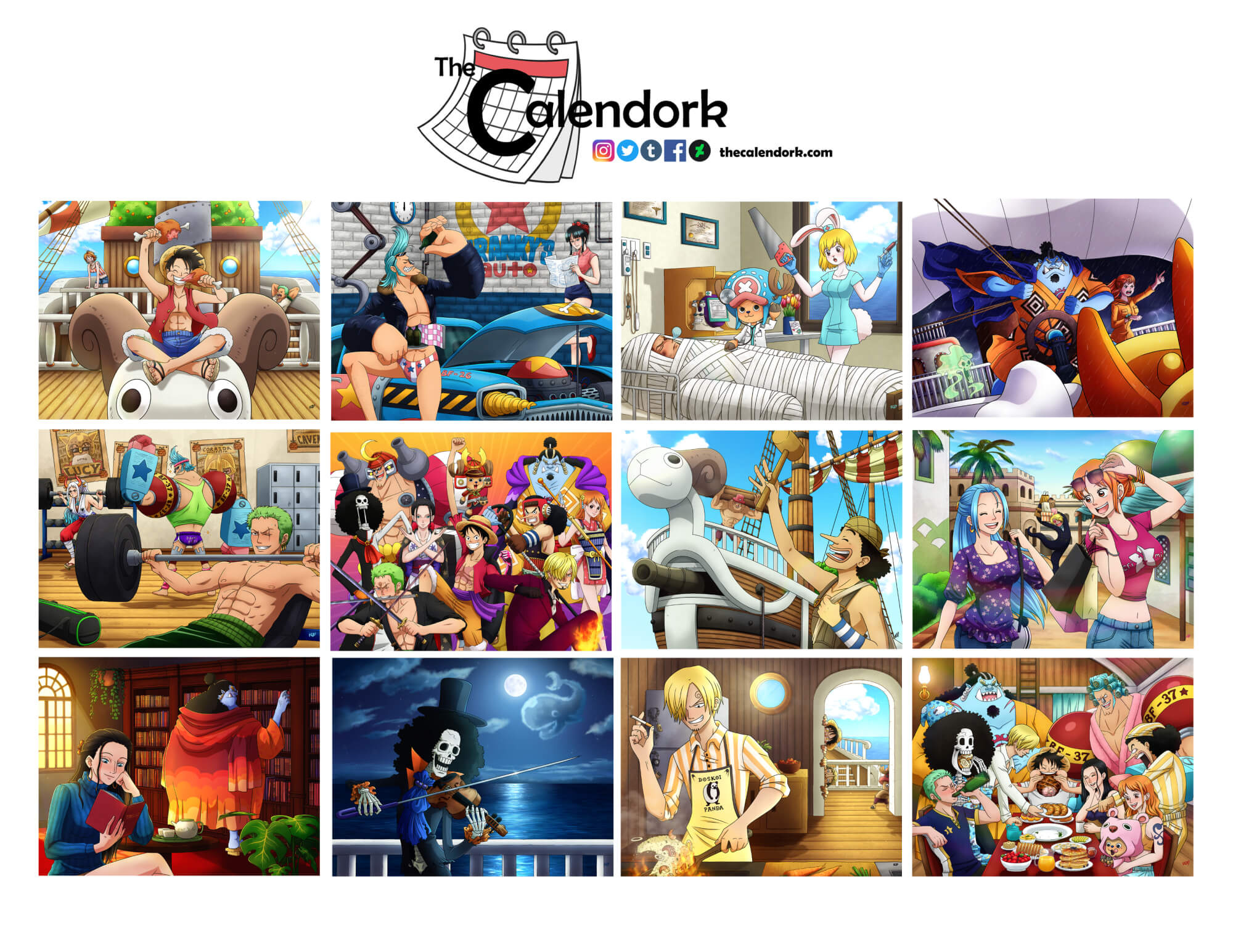 2026 One Piece Wall Calendar – The Calendork throughout Anime Calendar 2026 Release Dates