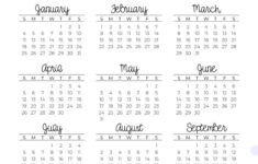2026 Yearly Calendars – 35 Free Printables with regard to 2026 Calendar Printable Image