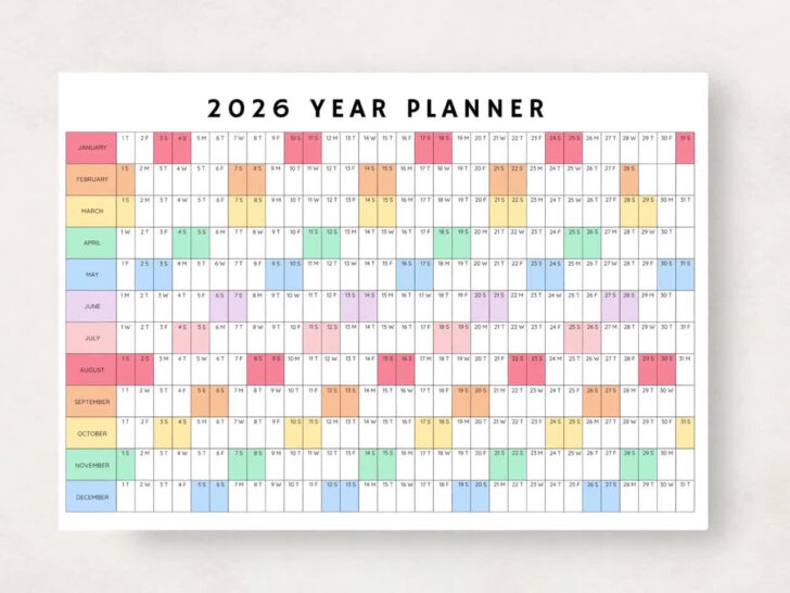 Wall Calendar 2026 Printable