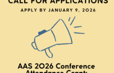 Aas 2026 Conference Attendance Grant: Graduate Students In Canada regarding Attendance of March 2026