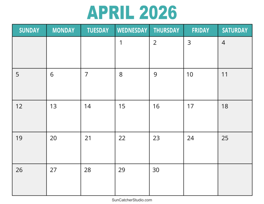 Free Printable Kids Calendar 2026 Monthly | Calendar 2025