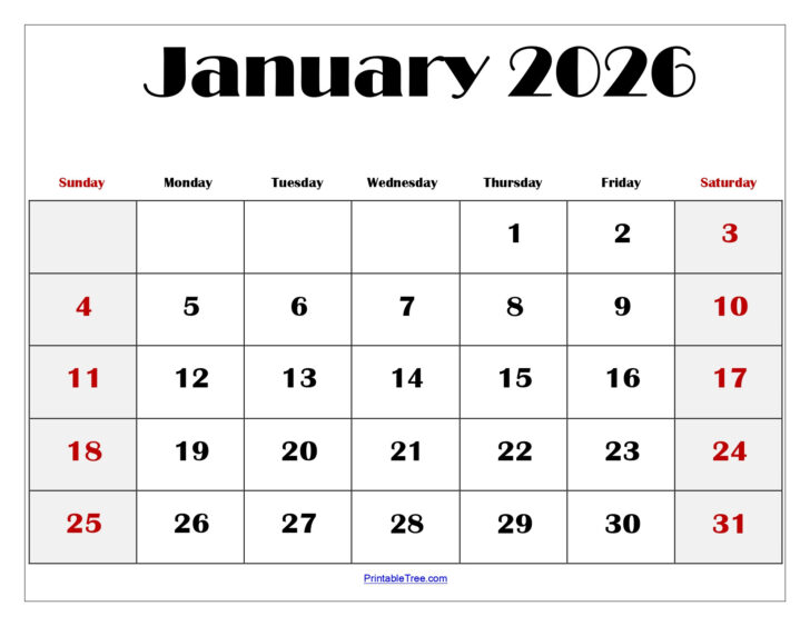 January 2026 and February Calendar Printable