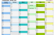 Calendar 2026 (Uk) – Free Printable Microsoft Excel Templates in Attendance Calendar 2026 Free