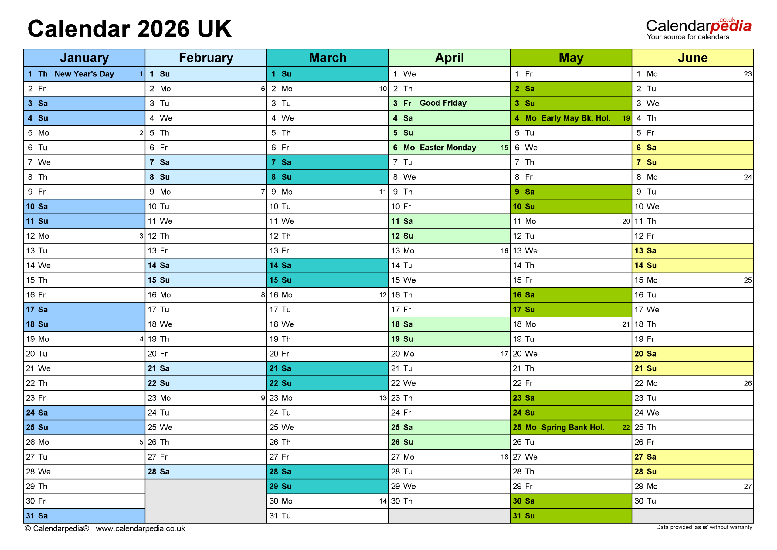 Calendar 2026 (Uk) - Free Printable Pdf Templates with regard to Time And Attendance Calendar 2026