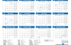 Calendar 2026 within 2026 Calendar Printable 365