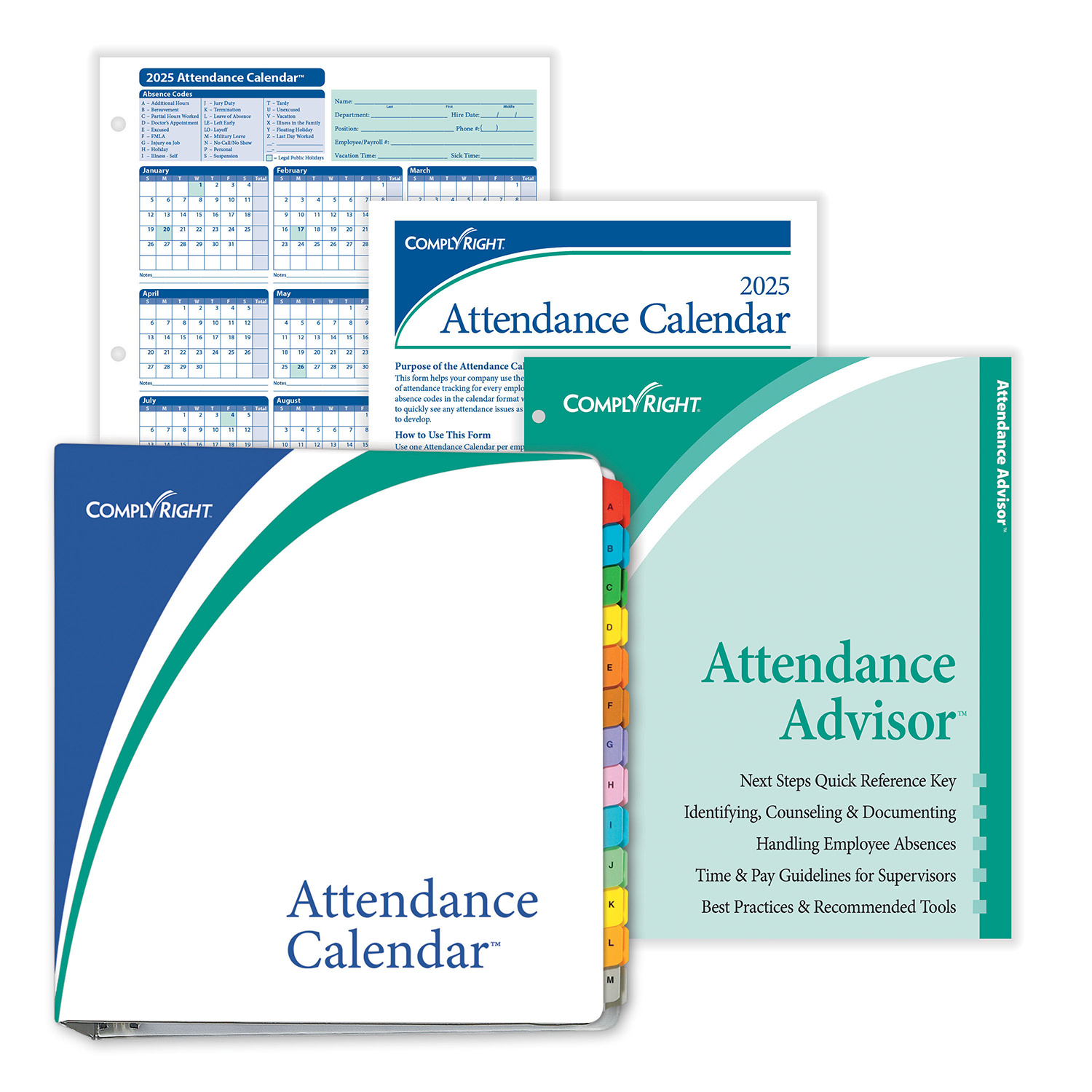 Complyrightdealer | 2026 Attendance Calendar Kit, Pack Of 200 for Attendance Calendar 2026