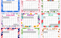 Cute Free Printable 2026 Monthly Calendar (Blank & With Holidays with regard to 2026 Calendar Printable Aesthetic