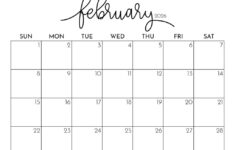 February 2026 Calendars – 123 Free Printables | Printabulls in February 2026 Calendar Page