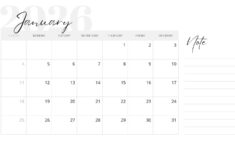 Free And Editable January 2026 Calendar Templates | Canva throughout Free Printable January Calendar 2026