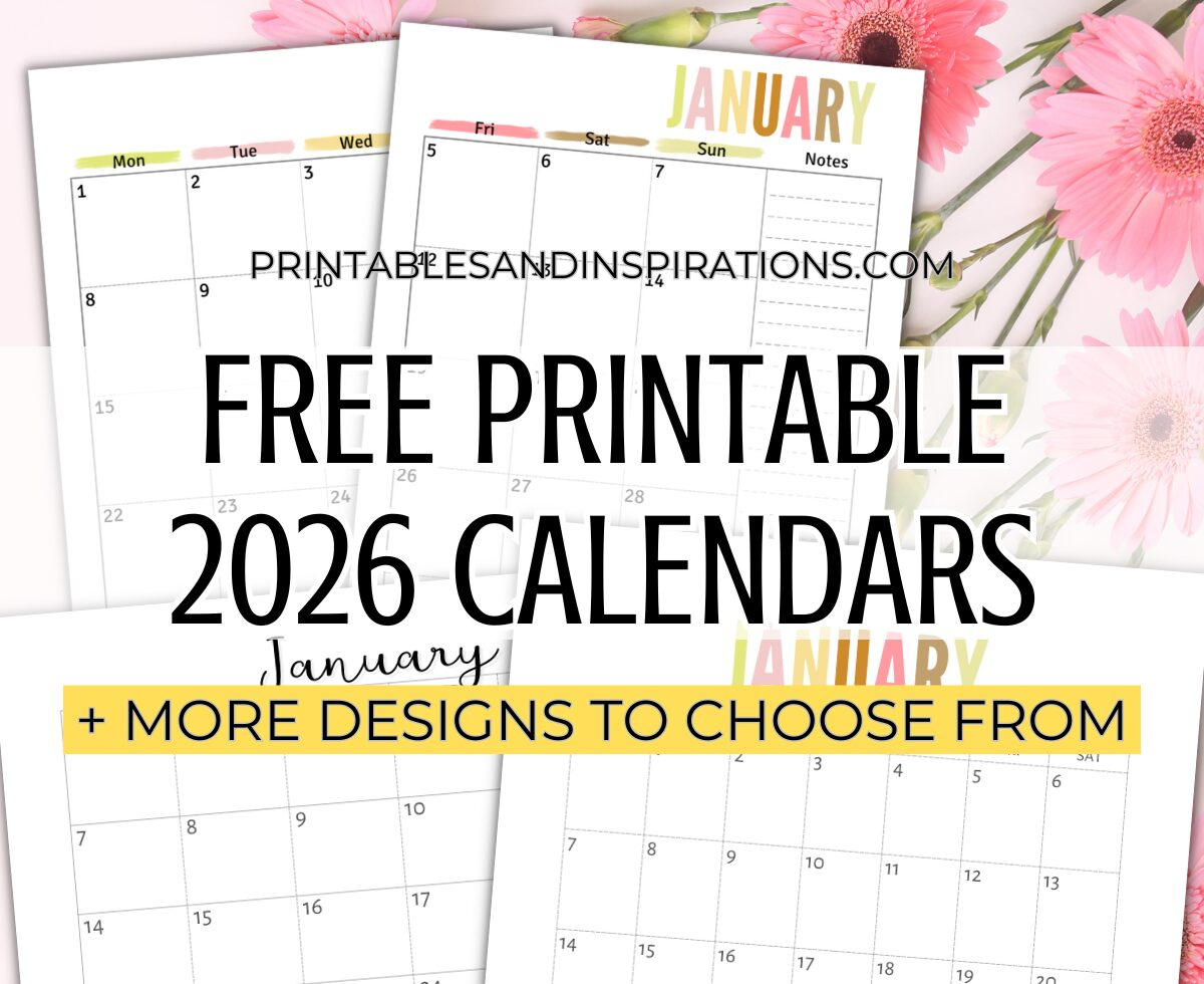 Free Printable 2026 Monthly Calendar Template Pdf - Printables And in Calendar Labs 2026 Monthly Printable Calendar