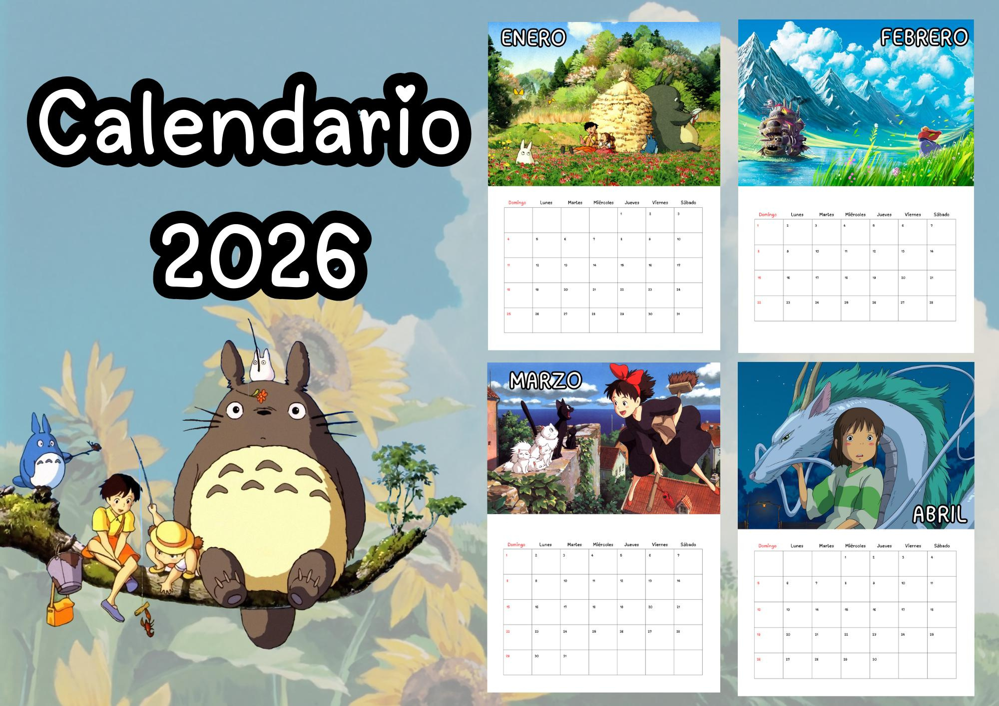 Ghibli Anime Calendar 2026 - Adjustable A3 - A4 Canvas - Chihiro throughout Anime Calendar 2026 Schedule