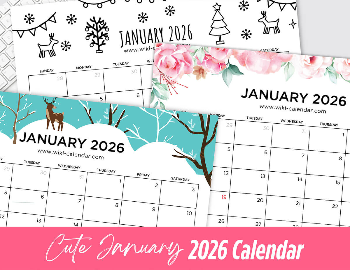January 2026 Calendar - Printable Templates &amp;amp; More for January 2026 Calendar Wiki Printable