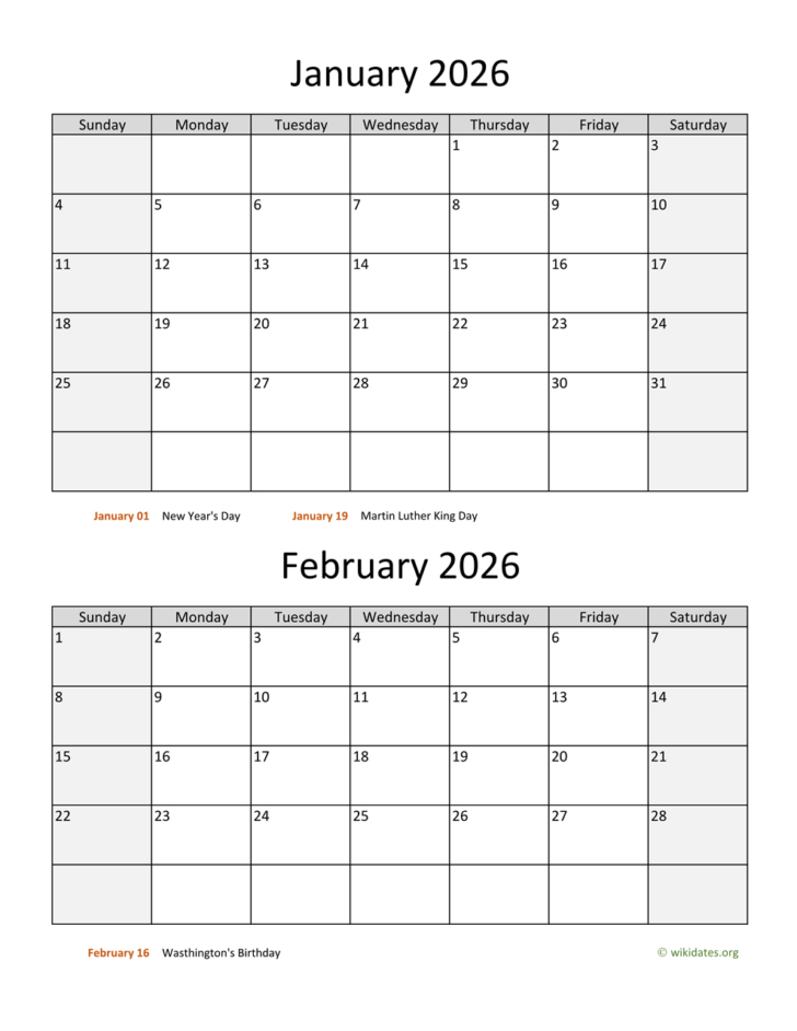 January February March 2026 Calendar Printable January February March 2026 Calendar Printable