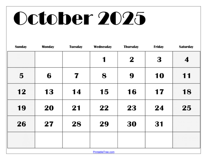 October Jewish Calendar 2025