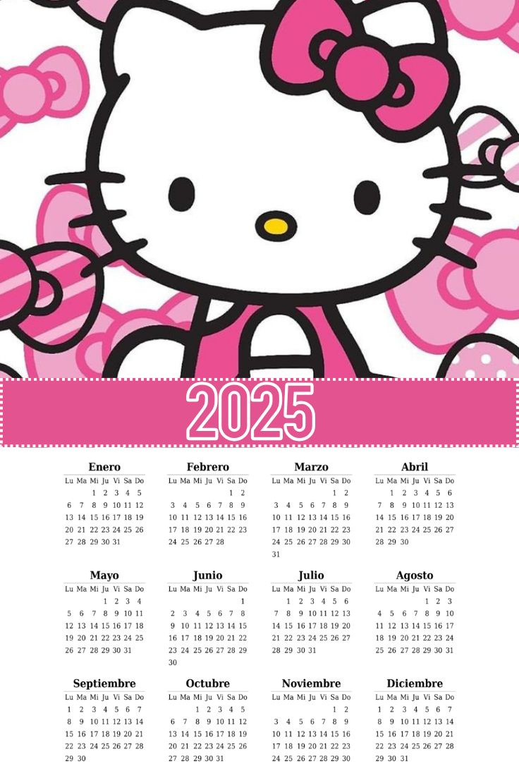 Petit Calendrier 2025 2025 Hello Kitty & Friends Wall Calendar for Hello Kitty December 2025 Calendar