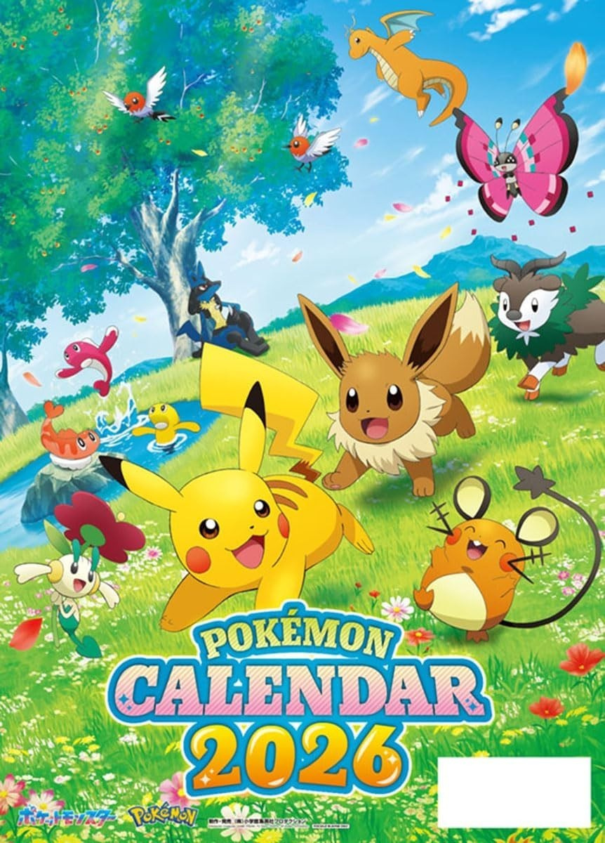 Pokémon 2026 Calendar A2 Size Japan Wall Calendar New | Ebay with regard to Pokemon Calendar 2026 Release Date