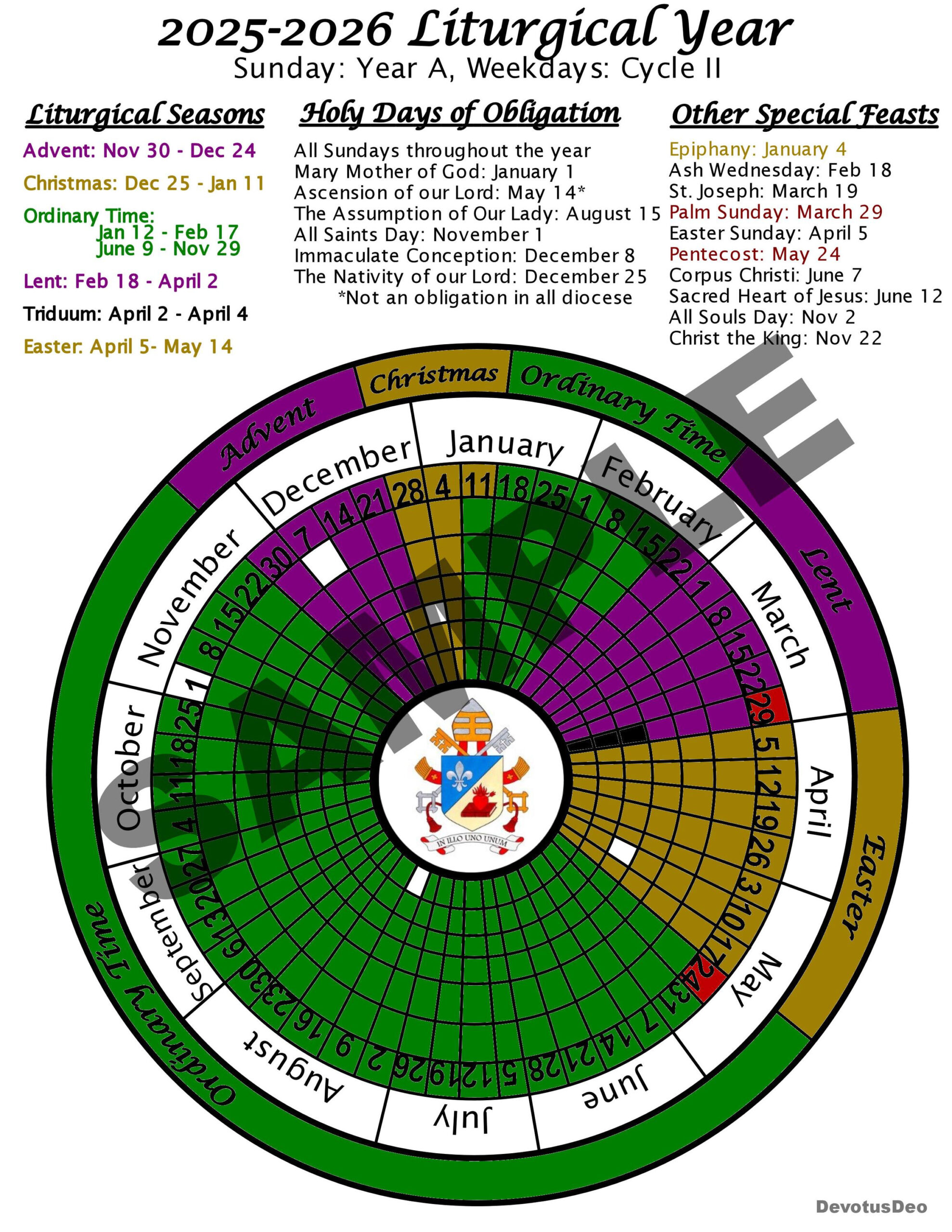 Printable 2026 Liturgical Calendar, Downloadable Catholic inside Catholic Calendar 2026 UK