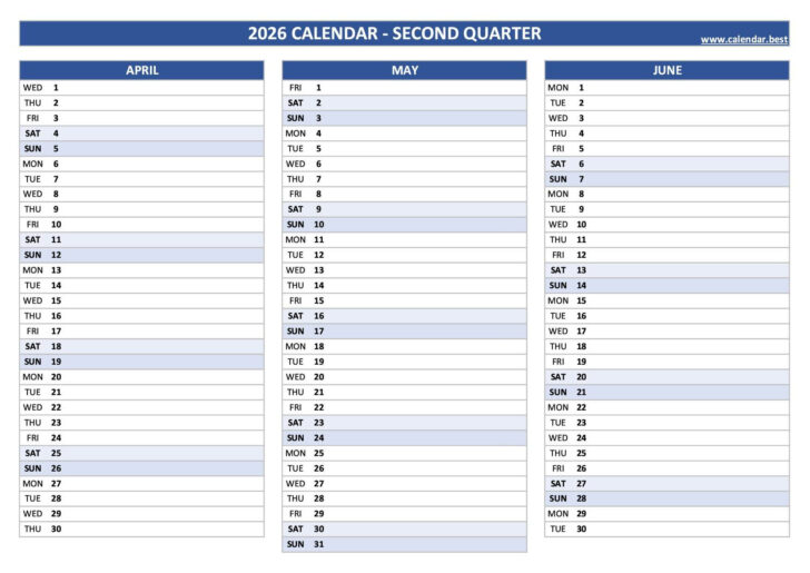General Blue Calendar 2026 Printable