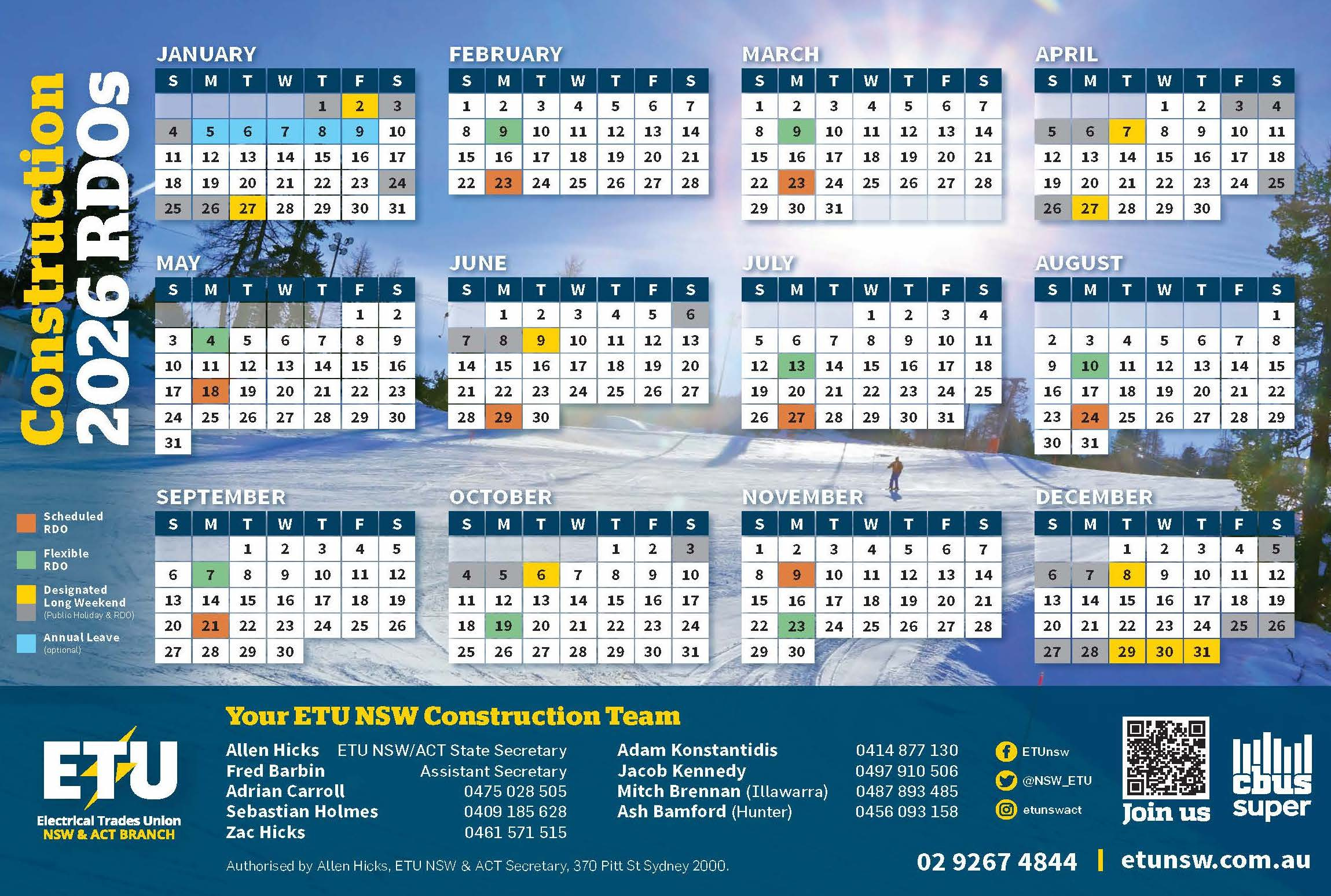 Rdo Calendar intended for ETU Calendar 2026 Printable