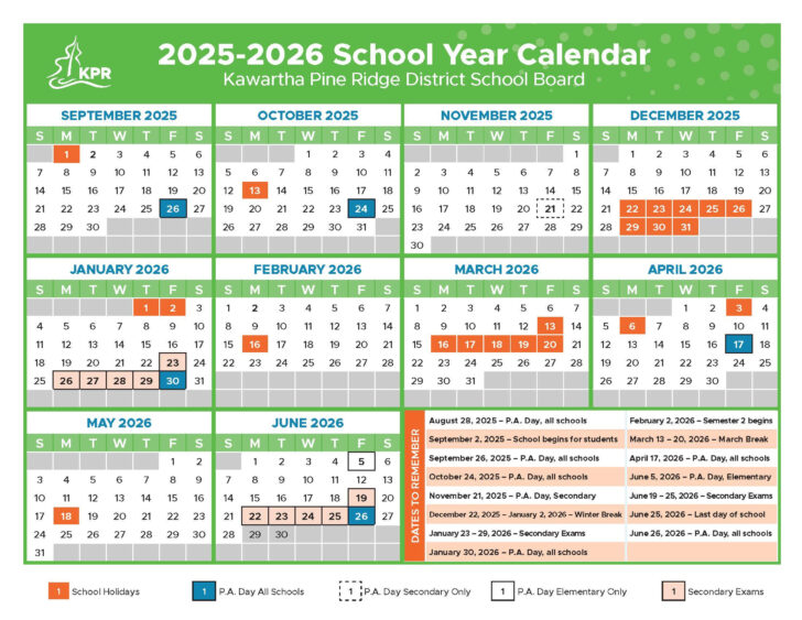 Kprdsb 2026 – 2027 Calendar