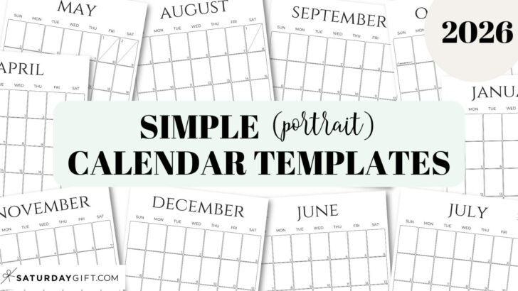 Free Printable Vertical Monthly Calendar 2026 Free Printable Vertical Monthly Calendar 2026