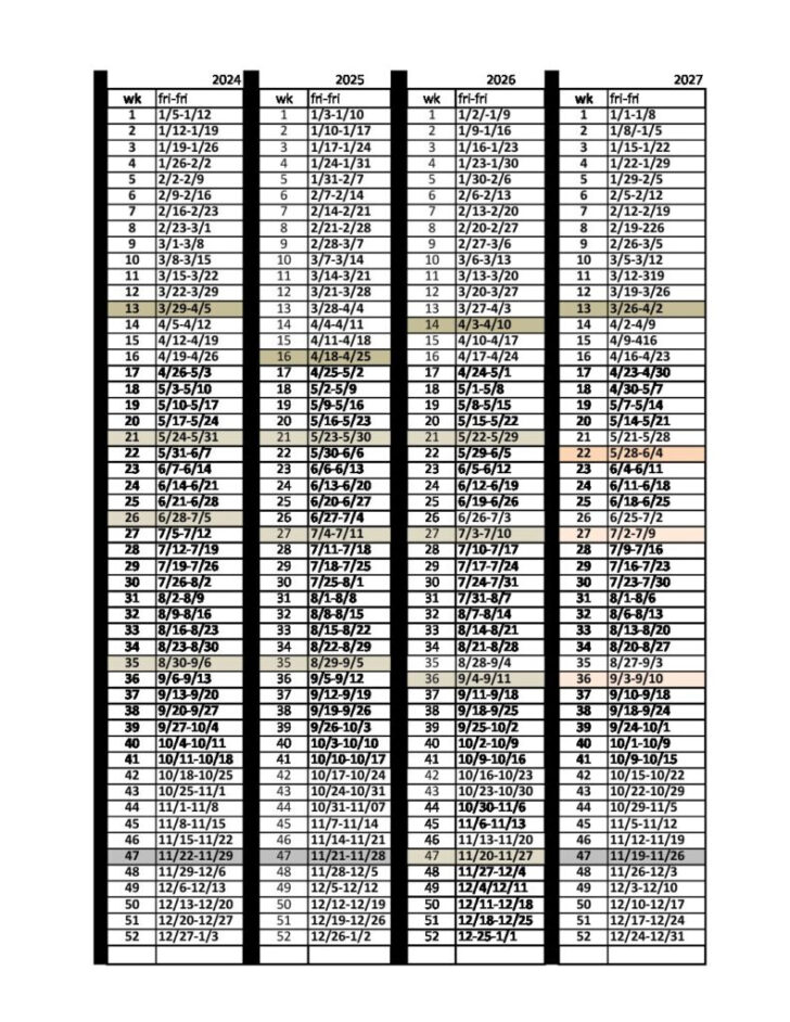 Timeshare 2026 Calendar Printable