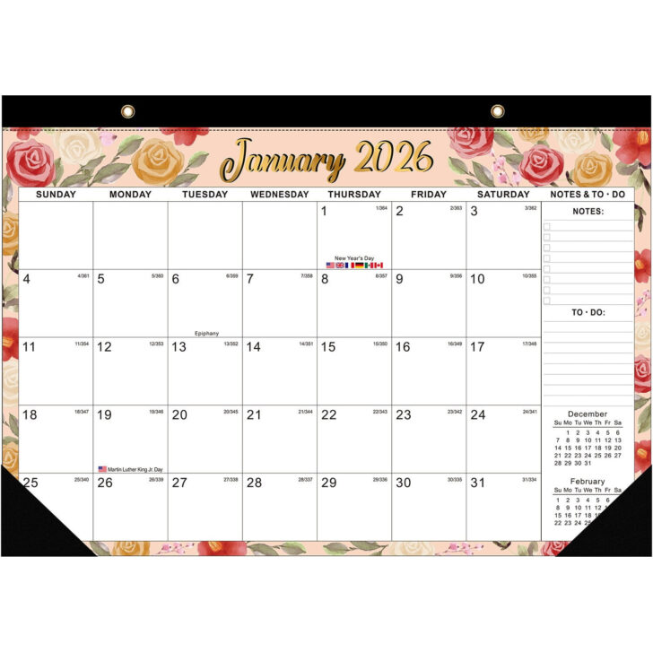 Julian Date Calendar 2026 – 2027