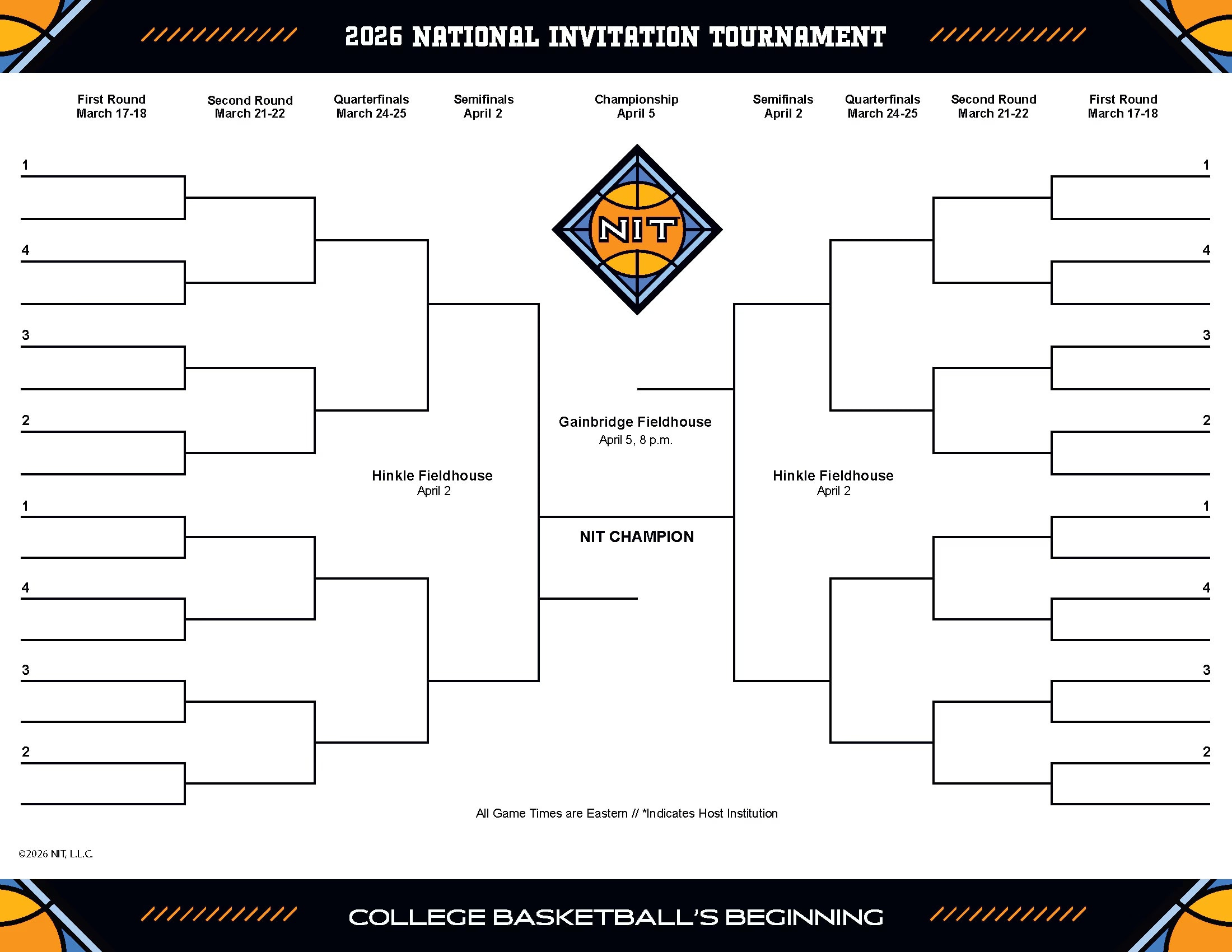 2026 Nit Bracket: Schedule, Dates For The Men'S Tournament | Ncaa inside March Madness 2026 Calendar