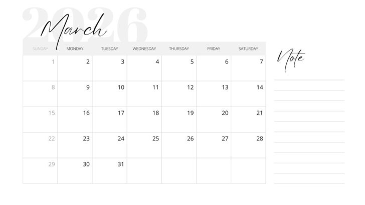 March 2026 Calendar Printable Editable March 2026 Calendar Printable Editable