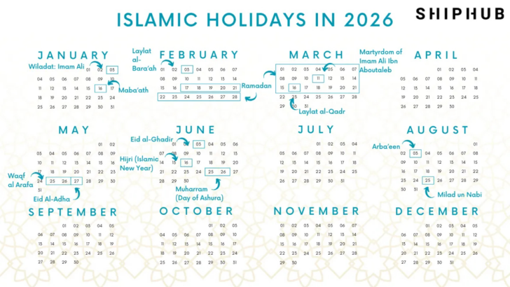 Ramadan Calendar 2026 Chicago